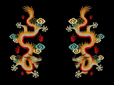 DAPDAP® ANTIQUE DRAGON art work brand design branding design dragon graphic design illustration japan logo typography vector vintage
