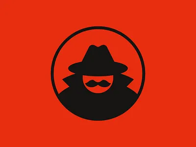 Incognito man browser icon illustration incognito internet safe secret spy