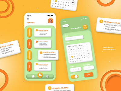 Daily Task - Simple UI Design daily app daily task graphic design mobile app mobile design task tracker ui ui ux