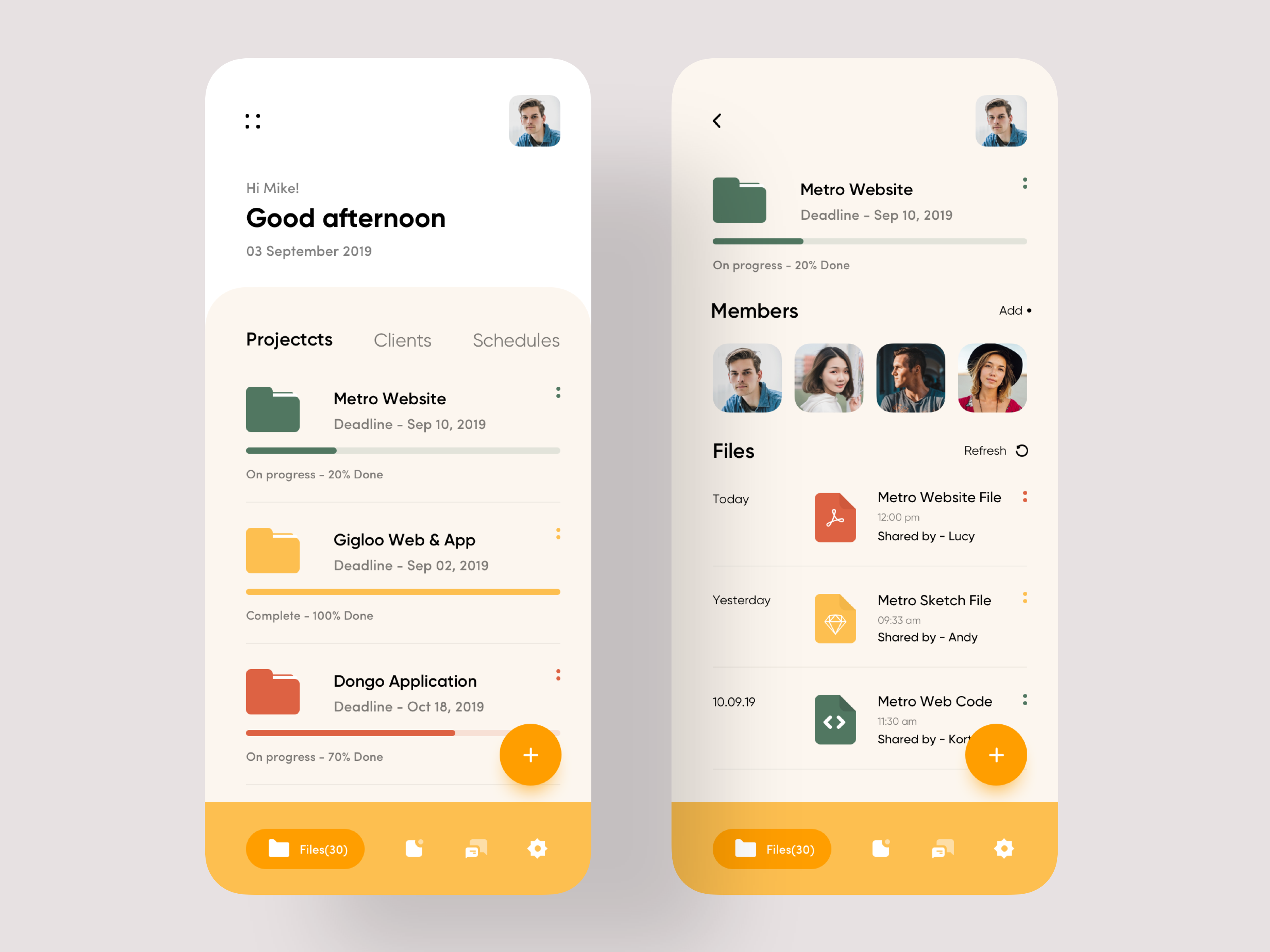 Project Management App by Sajon for Ofspace UX/UI on Dribbble