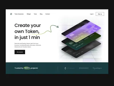 TokenOn - Website binance bitcoin blockchain crypto crypto currency crypto wallet crypto website cryptocurrency exchange home page design investment landingpage trading uiux wallet web web design web site webdesign website