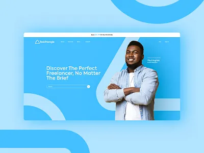 Task Triangle - Brand Design brand identity branding clean cover design hero minimal minimalist ui uiux ux web web design website website design xd