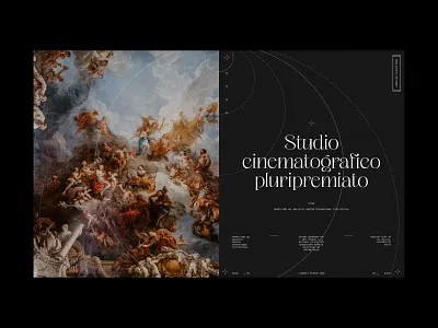 Studio Cinematografico branding classical concept design elegant experiment exploration font futuristic monospace practice typography ui
