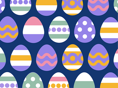 Easter Eggs colorful easter easter eggs eggs flat happy holidays illustration outline simple spring vector