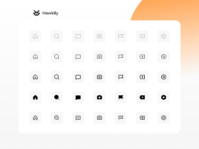 Daily UI #055 - Icon Set 055 daily ui daily ui 055 dailyui dailyuichallenge day 55 design figma hawkily icon set icons ui ux