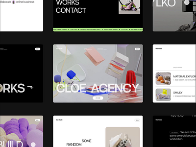 Cloe Agency animation app branding design em idea landingpage minimal motion motion graphics portfolio studio ui ux web web design webdesign webflow website