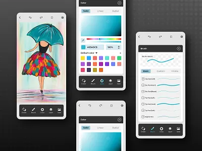 Best Drawing And Art App UI Design app design art art design app design designer drawing app edtech educational app mobile app mobile app design paint app student app ui ui design uiux