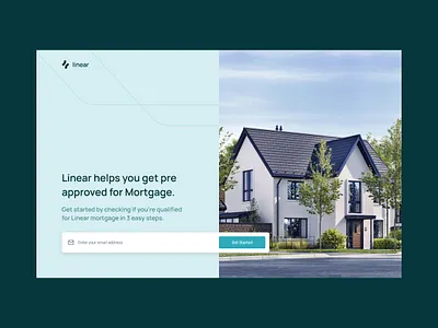 Linear Mortgage booking buy buy home gallery home home for sale illustration landing page mortgage multi select questionnaire questions quiz real estate rent search homes