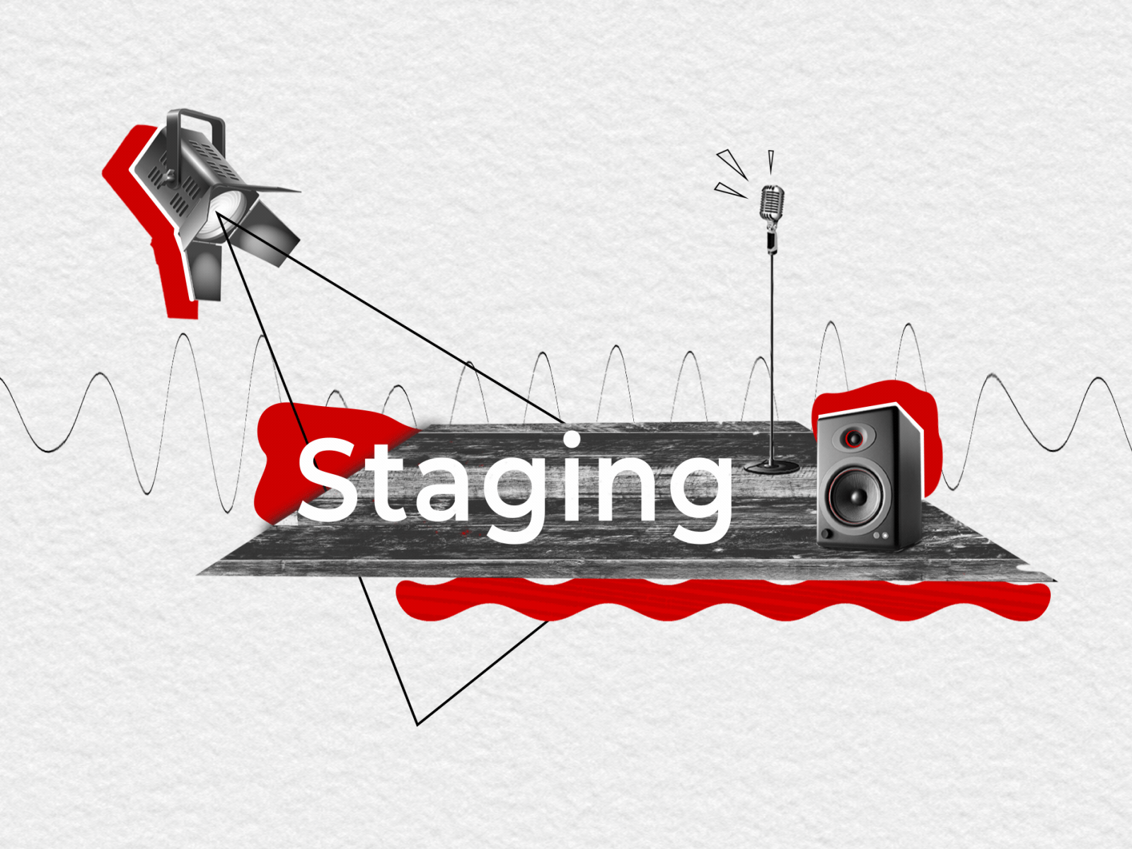 Globalux_Collage adobe after effects adobe photoshop animation collage collage art colors design dynamic events gif illustration logo loop motion motion graphics red sound design stage texture wave