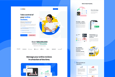 Saas Landing Page app branding design graphic design landing page logo responsive saas ui web design