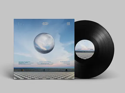 Vinyl back cover art design for Grinded Grin album art album artdesign album artwork album cover album cover design album design artwork artwork design aurreal artwork cover art cover art design design graphic design surreal design