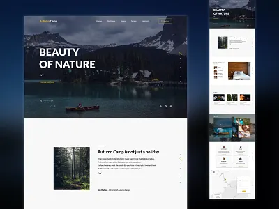 Hotel landing page shot design landing site ui uiux ux webdesign