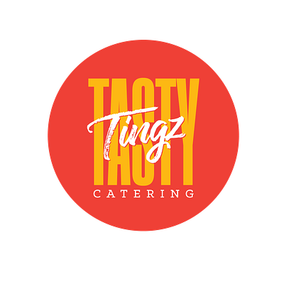 Tasty Tingz: Logo branding catering design enticing food illustrator island logo tasty vector vibe