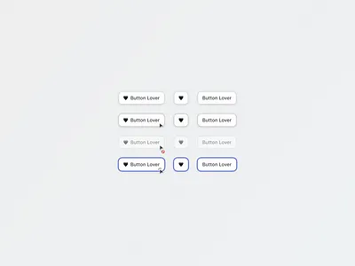 Button Lover 🤪 button component design kitui minimal states system ui ui design uiux web