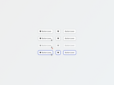 Button Lover 🤪 button component design kitui minimal states system ui ui design uiux web