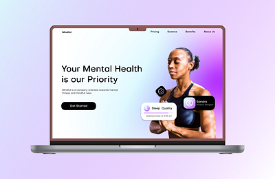 Mindful (Mental health website) design productdesign ui ux