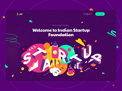 Indian Startup Foundation Landing page design 2022 ready design conceptual design dark theme indian indian design studio indian startup indian uiux designer indianpix startup community startup design startup landing page startup ui subtle illustrations top indian designer top indian designer on dribbble ui designer vibrent web design web uiux