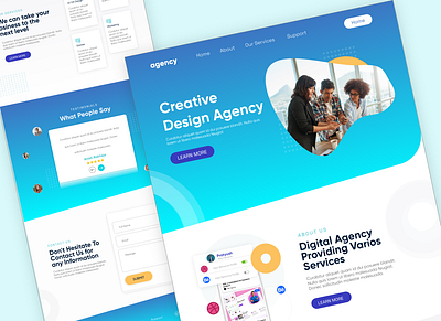 Creative Design Agency Website Layout Template adobe xd design health care website healthcare ui web web design website website design website layout website layout for healthcare website template websites wordpress