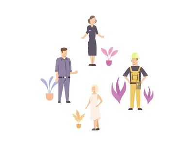 People Beauty Bundle Icon Design crowd