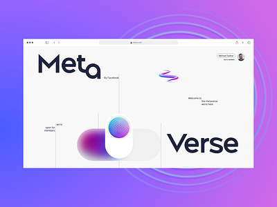 Metaverse - Slider Design 3d animation branding clean design designs graphic design illustration logo meta metaverse modern motion graphics nft trends trendy ui unlikeothers web website