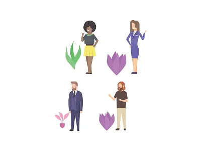 Person Icon Design Beauty crowd