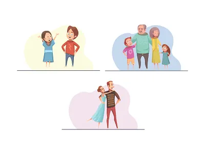 Person Graphic Icon Bundle Beautiful crowd