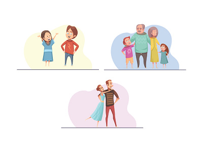 Person Graphic Icon Bundle Beautiful crowd