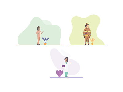 Person Graphic Icon Set Beautiful crowd