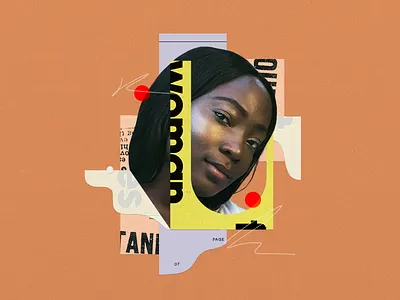 Collage 032322 collage illustration layers mixed media newsprint paper scraps shapes woman