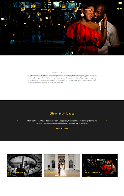 Chinetography website design and development branding custom website design photography website portfolio website simple website ui ux web design website website development wordpress