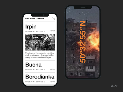 War In Ukraine /001 clean design digital grid minimal mobile typography ui ux war web