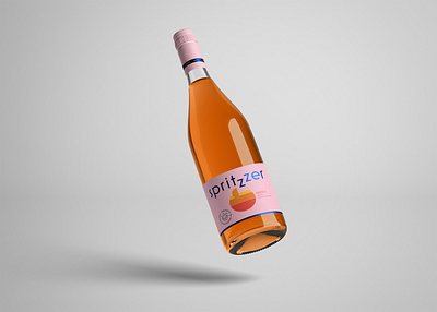 spritzzer graphic design winelabel