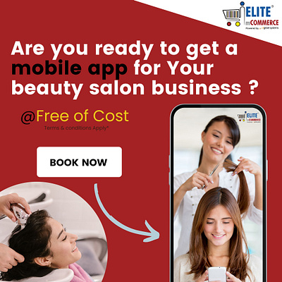 Salon Mobile App Development elitemcommerce mobile app for beauty salon salon e commerce app development