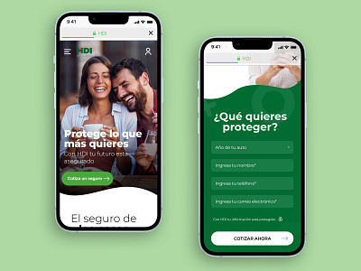 HDI Website brand insuracen mobile user interface ux website