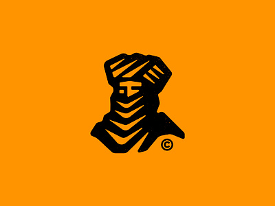 Sheyh arab beduin logo logotype sheikh simbol