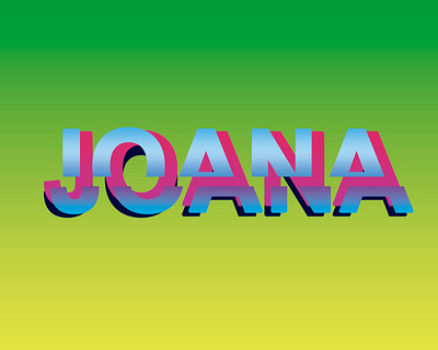 BANNER: Letrero JOANA montaje