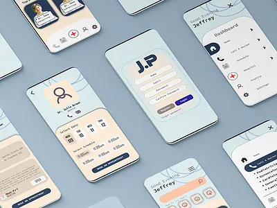Medical App User Interface Design app branding design graphic design illustration typography ui ux