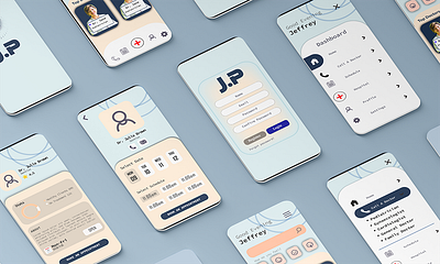 Medical App User Interface Design app branding design graphic design illustration typography ui ux