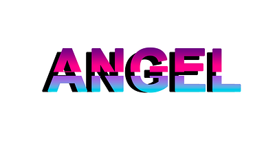 BANNER: Letrero con nombre ANGEL montaje