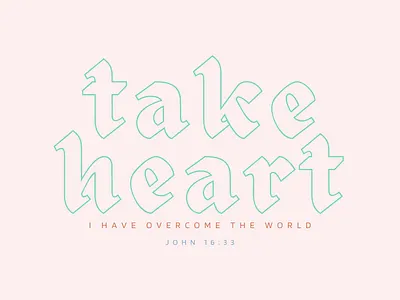 Take Heart branding christian church design illustration jesus logo typography ui youngadults