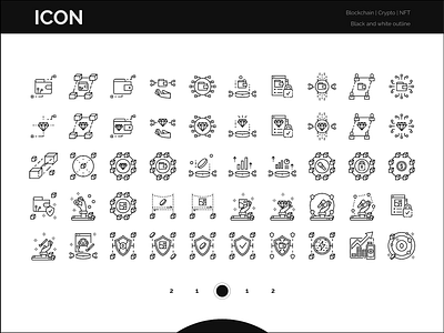 Icon - Blockchain | Crypto | NFT animation blockchain creative crypto design graphic icon set iconography icons nft