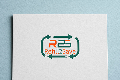 Refill 2 Save Letter Mark Logo creative logo design