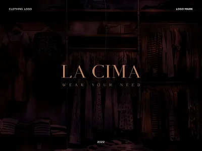 LA CIMA - Clothing Logo a b c d e f g h i j k l m n apparel brand identity clothing flat logo logo mark minimalist logo modern streetwear urban
