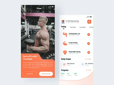 Work Out Plan Apps app apps clean design ui uiux ux ux design