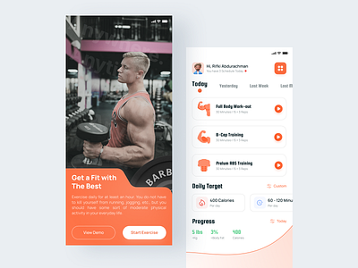 Work Out Plan Apps app apps clean design ui uiux ux ux design