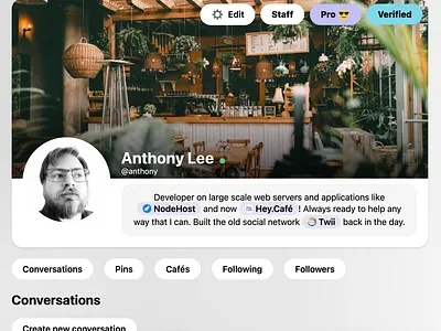 Profile Design browser css design page profile