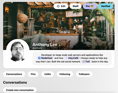 Profile Design browser css design page profile