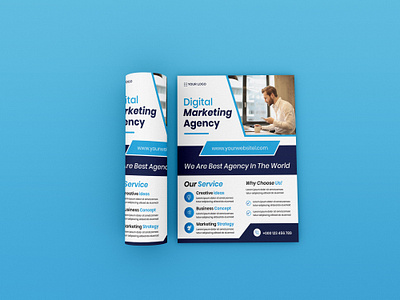 Digital marketing flyer design template branding business graphic design logo offer