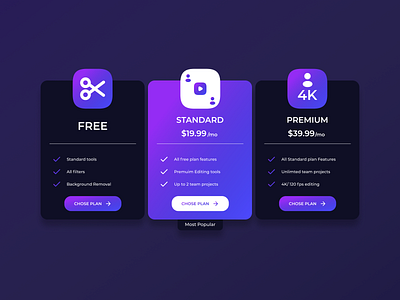 Subscription Plans design illustration mobileapp ui ux web