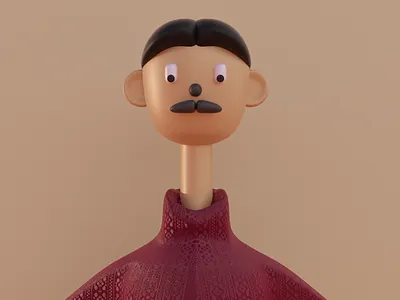 3D CHARACTER 3d blender branding character colored design illustration render ui